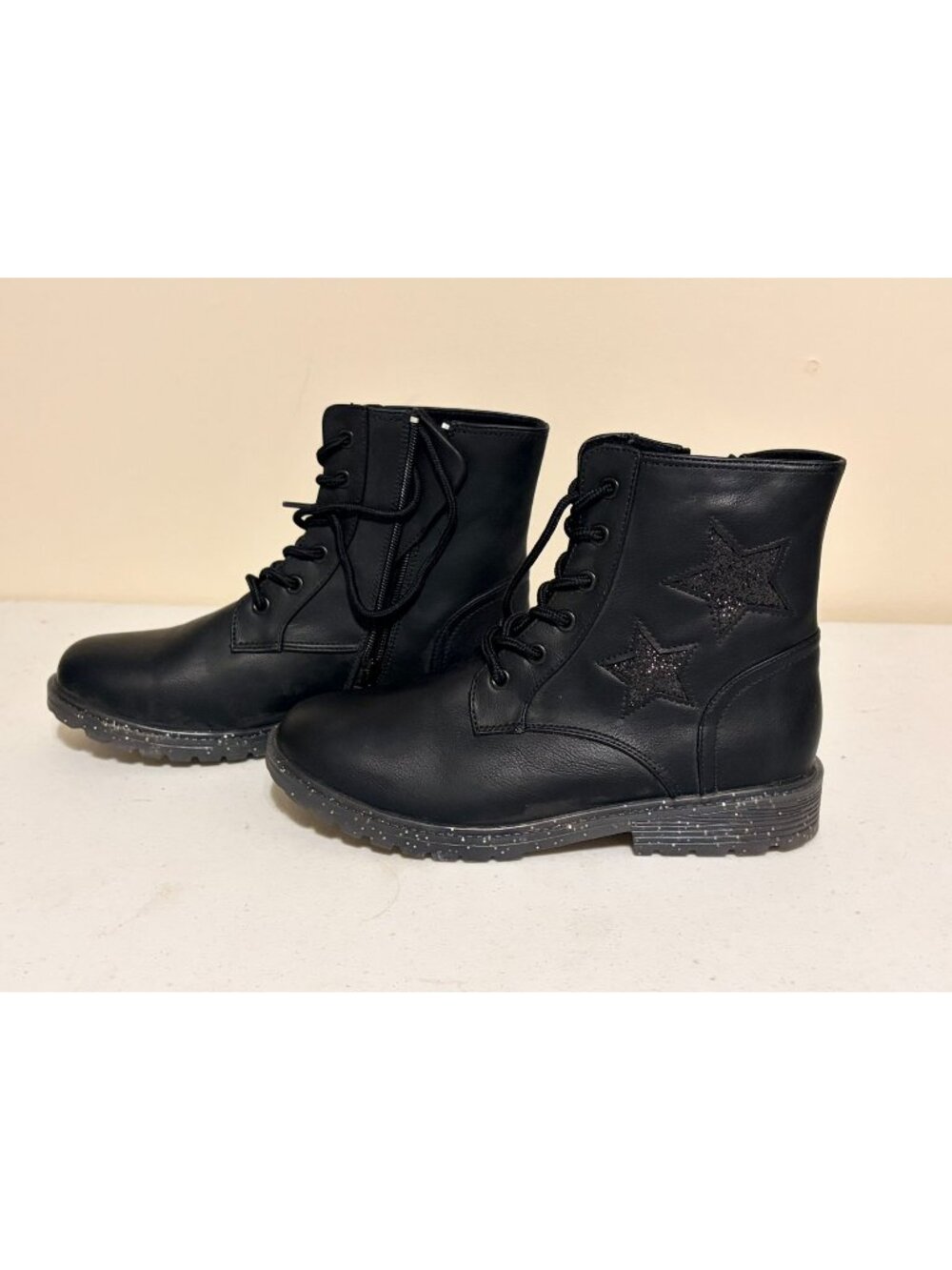 New NIB Blowfish Malibu Women's Rena-Ki Black Glitter Boots Size 6